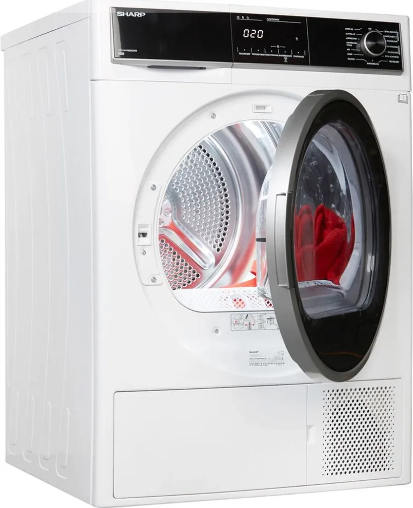 Sharp KD-HHH8S8GW3-DE Wäschetrockner Trockner Wärmepumpentrockner 8kg 9 Sharp KD-HHH8S8GW3-DE Wäschetrockner Trockner Wärmepumpentrockner 8kg – Bild 7