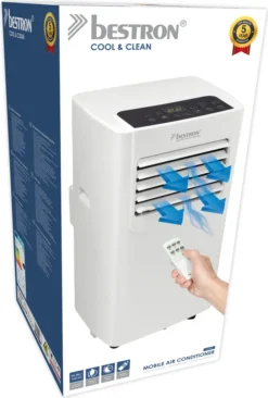 Bestron Mobile Klimaanlage, Klimagerät Für Räume Bis 28m², Kühlleistung 2,1 KW Mit Umweltfreundlichem Kühlmittel, 7.000BTU/h, Farbe: Weiß -Kaufland Verkäufe 138e298cfc124dcd2fcdb25c70aceb73