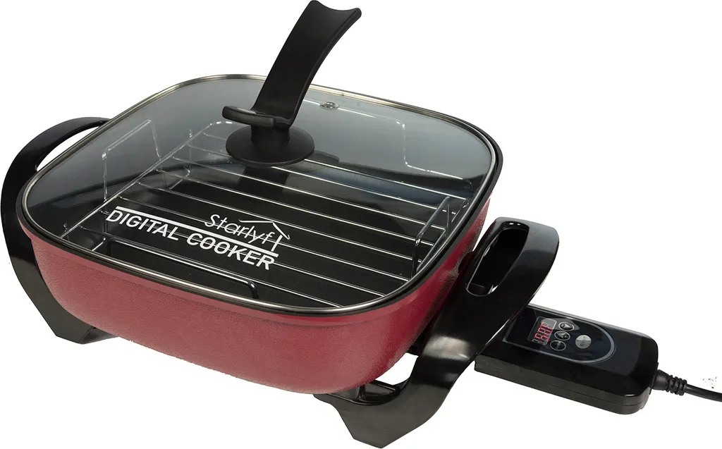 Starlyf®Digital Cooker - XXL Elektrische Bratpfanne Mit Digitalem Thermostat Und Temperaturanzeige, 1600 Watt, 5,5 Liter Fassungsvermögen, Partypfanne - Aus Der TV Werbung 11 Starlyf®Digital Cooker - XXL Elektrische Bratpfanne Mit Digitalem Thermostat Und Temperaturanzeige, 1600 Watt, 5,5 Liter Fassungsvermögen, Partypfanne - Aus Der TV Werbung – Bild 9