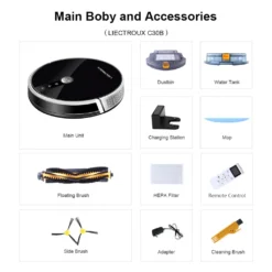 LIECTROUX C30B Automatischer Roboter-Staubsauger 5000Pa Starke Saugleistung Intelligente Dynamische Navigation APP-Fernbedienung Intelligentes Nasswischen Sprachsteuerung Kompatibel Mit Alexa Google Assistant 25 LIECTROUX C30B Automatischer Roboter-Staubsauger 5000Pa Starke Saugleistung Intelligente Dynamische Navigation APP-Fernbedienung Intelligentes Nasswischen Sprachsteuerung Kompatibel Mit Alexa Google Assistant -Kaufland Verkäufe 13e3fe1e68e4051fcafcb5537604217a