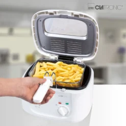 Clatronic FR 3771 Fritteuse, Geruchs- Und Fettdunstfilter, Stufenlos Regelbarer Thermostat Mit Kontrollleuchte (130 °C–190 °C), Großer Frittierkorb, 1800 W, Cool Touch-Gehäuse, Weiß 15 Clatronic FR 3771 Fritteuse, Geruchs- Und Fettdunstfilter, Stufenlos Regelbarer Thermostat Mit Kontrollleuchte (130 °C–190 °C), Großer Frittierkorb, 1800 W, Cool Touch-Gehäuse, Weiß -Kaufland Verkäufe 13fc2c6eb98140331743774b09cb87b5