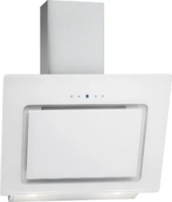 Bomann DU 771.1 G Kopffreie Vertikal-Dunstabzugshaube / 60 Cm/ LED Display/Touch Control/Umluft-oder Abluftbetrieb / 3 Leistungsstufen / 603 M³/h / Weiß