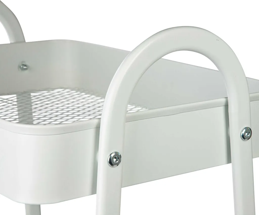 ONVAYA® Servierwagen Silvio | Beistellwagen | Weiß | 30,5 X 45 X 77 Cm | 3 Fächer | Multifunktionswagen | Transportwagen | Allzweckwagen | Küchentrolley | Nischenregal 7 ONVAYA® Servierwagen Silvio | Beistellwagen | Weiß | 30,5 X 45 X 77 Cm | 3 Fächer | Multifunktionswagen | Transportwagen | Allzweckwagen | Küchentrolley | Nischenregal – Bild 5