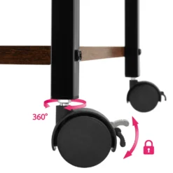 Tectake Servierwagen Rugby 65,5x45,5x88,5cm - Industrial Dunkelbraun -Kaufland Verkäufe 144d68636e3a8a7749c77868d2d7a32b