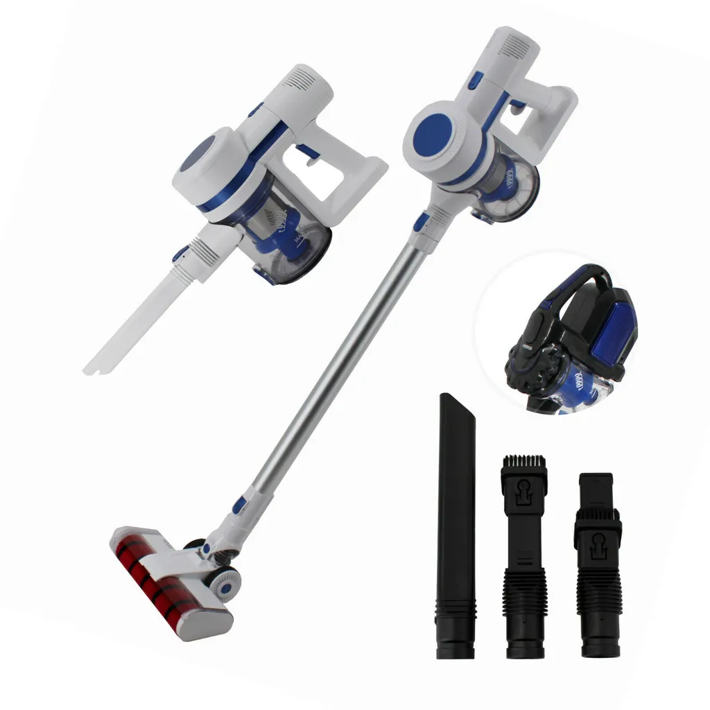 AREBOS Akku Staubsauger, 2-in-1 Hand- Und Bodenstaubsauger, 2 Leistungsstarke Saugmodi, Beutellos, Kabellos Bis Zu 55 Minuten, Mit Wandladestation, Weiß 3 AREBOS Akku Staubsauger, 2-in-1 Hand- Und Bodenstaubsauger, 2 Leistungsstarke Saugmodi, Beutellos, Kabellos Bis Zu 55 Minuten, Mit Wandladestation, Weiß