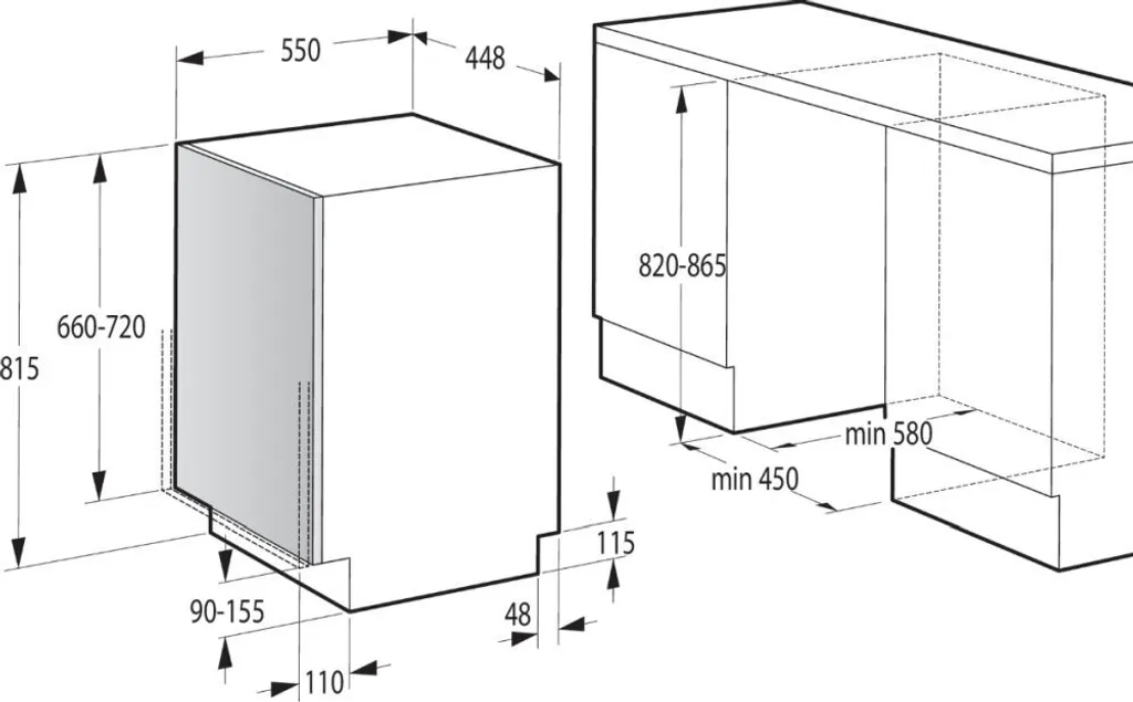 Gorenje GV 520 E 10 EB, Voll Integriert, Slimline (45 Cm), Schwarz, 11 Maßgedecke, 47 DB, Eco 45 ºC, Intensive 60 ºC, Schnell, Spülen, Standard 60 °C 6 Gorenje GV 520 E 10 EB, Voll Integriert, Slimline (45 Cm), Schwarz, 11 Maßgedecke, 47 DB, Eco 45 ºC, Intensive 60 ºC, Schnell, Spülen, Standard 60 °C – Bild 4