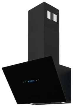 Exquisit Dunstabzugshaube KFD617-2L Schwarz | Metallfettfilter | Touch-Control