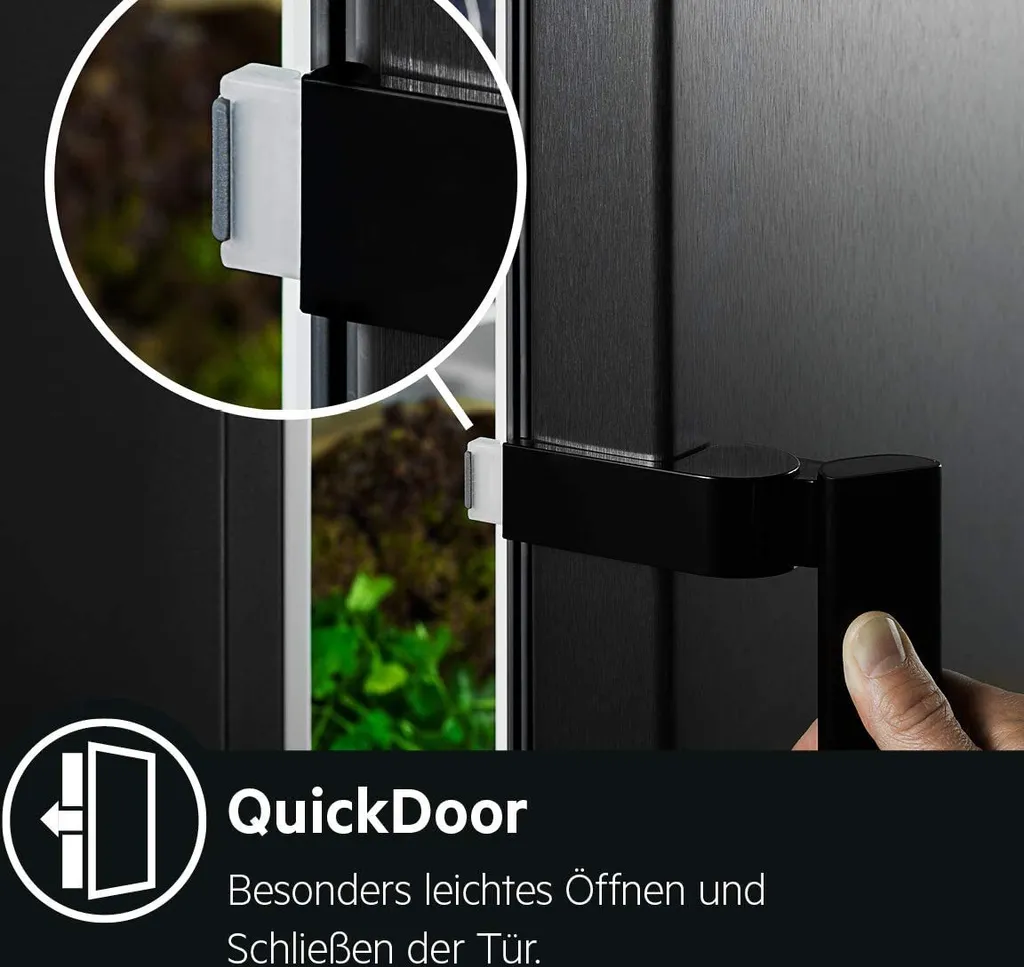 AEG RKB738E5MB Freistehender Kühlschrank / 1860 Mm / / 380 L / CustomFlex - Flexibles Türablagesystem / Null-Grad-Schublade / Farbe: Black Stainless Steel, Seiten Dunklegrau 9 AEG RKB738E5MB Freistehender Kühlschrank / 1860 Mm / / 380 L / CustomFlex - Flexibles Türablagesystem / Null-Grad-Schublade / Farbe: Black Stainless Steel, Seiten Dunklegrau – Bild 7