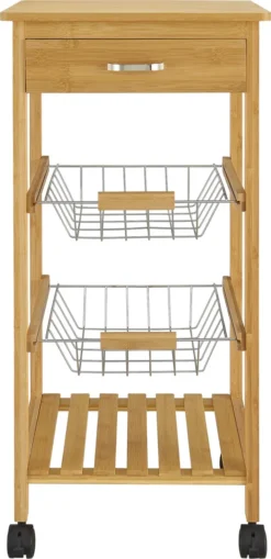 Bambus Küchenwagen Stenungsund 76 X 36 X 36 Cm Servierwagen Mit Schublade Und Ablage Allzweckregal Rollwagen Mit Metallkörben Küchenregal -Kaufland Verkäufe 181f5a226ef0ec9abf84f42faa43191a