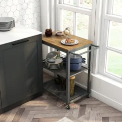 Meerveil Vintage Servierwagen Auf 4 Rollen, Küchenwagen Mit 3 Ebenen, Küchenregal Aus Stabiles Metallgestell, , Rollewagen Mit 2 Gitterebenen, Nachttisch 18 Meerveil Vintage Servierwagen Auf 4 Rollen, Küchenwagen Mit 3 Ebenen, Küchenregal Aus Stabiles Metallgestell, , Rollewagen Mit 2 Gitterebenen, Nachttisch -Kaufland Verkäufe 185ace2398c88d8cc43a631abbd7961d