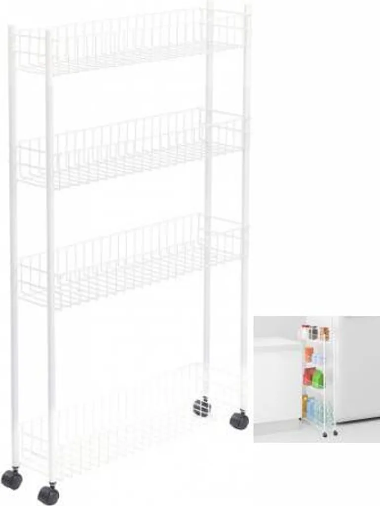 Metaltex Fino Allzweckwagen, 4 Etg. 60x16x95cm 341434 8 Metaltex Fino Allzweckwagen, 4 Etg. 60x16x95cm 341434 – Bild 6