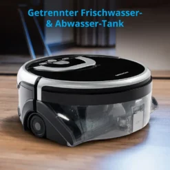 MEDION Wischroboter Mit Wassertank P10W (Modell 2021, Intelligente Navigation, Bodenreiniger Mit Walze Für Holzboden Hartboden Parkett, Getrennter Schmutzwassertank/Frischwassertank) -Kaufland Verkäufe 19c9ea43ee04c1d382b6d7239a862150