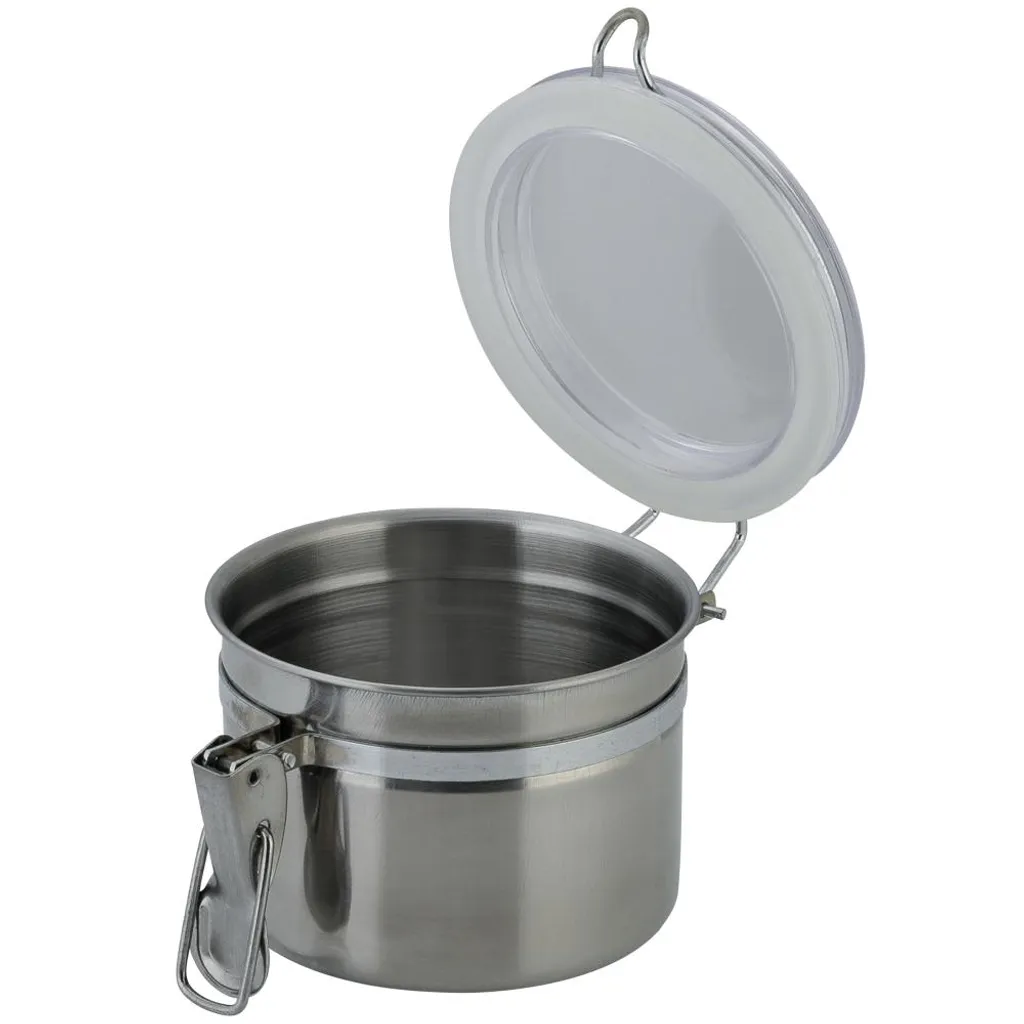 AXENTIA Edelstahl Vorratsdose 500 Ml, Ø 10 X H8 Cm, Mit Kunststoff Deckel Und Silikon Dichtungsring, Aufbewahrungsdose, Aufbewahrungsbox 4 AXENTIA Edelstahl Vorratsdose 500 Ml, Ø 10 X H8 Cm, Mit Kunststoff Deckel Und Silikon Dichtungsring, Aufbewahrungsdose, Aufbewahrungsbox – Bild 2