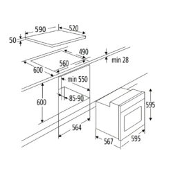 PKM Einbauherdset Backofen Glaskeramik Kochfeld Herdset BIC7 GK IX4 - 76L -Kaufland Verkäufe 1a4f19183fd89c9ba46e8c6bb9a9d94c