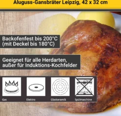 Karl Krüger 23042 Aluguss Gansbräter Leipzig 42 Cm, Schwarz -Kaufland Verkäufe 1aa69d9de716357d749d3f9b76797287