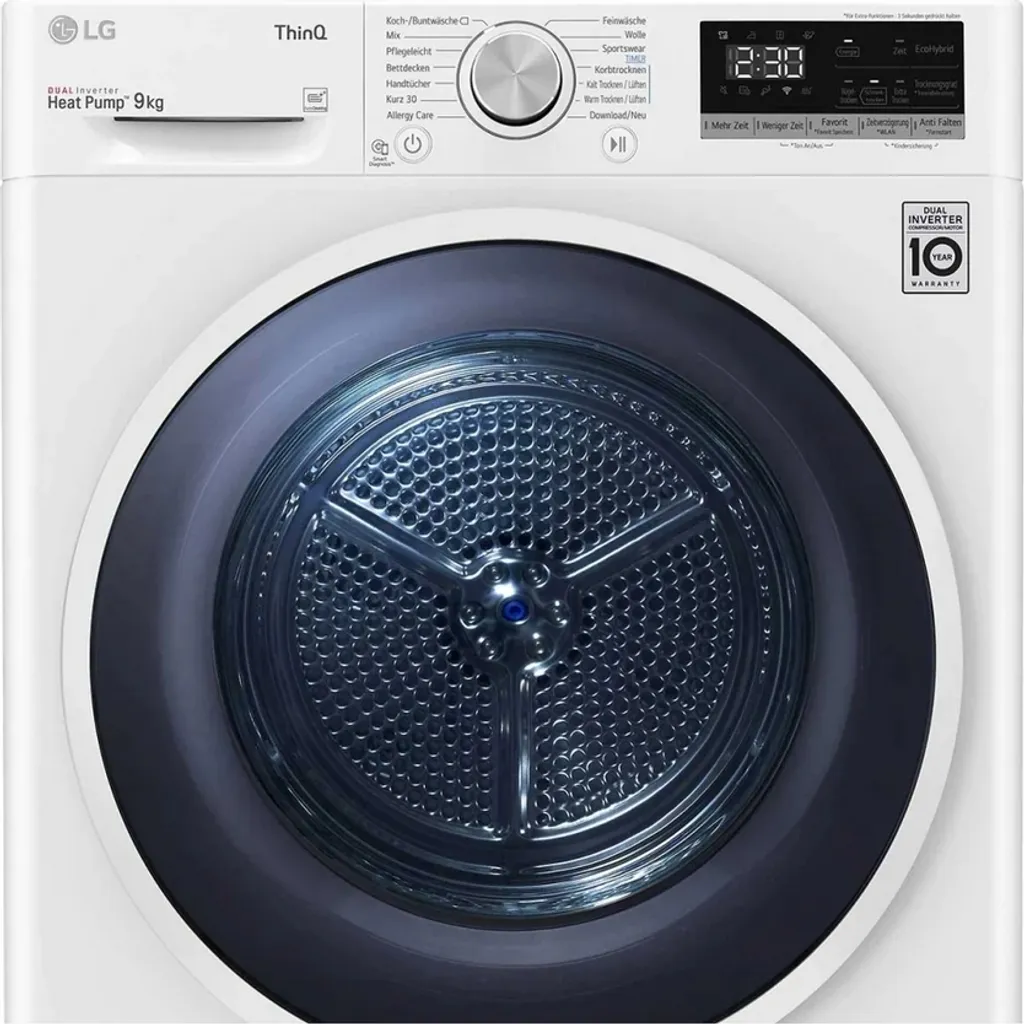 LG Electronics V5RT9N - Wärmepumpen-Kondensationstrockner - Weiß 7 LG Electronics V5RT9N - Wärmepumpen-Kondensationstrockner - Weiß – Bild 5