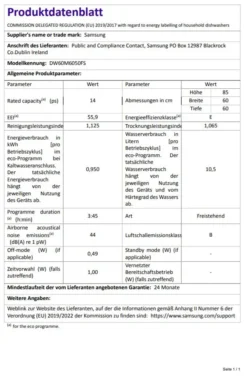 Samsung DW60M6050FS Geschirrspüler Freistehend 14 Gedecke Edelstahl LED -Kaufland Verkäufe 1ce23977ea127d3a243e2f2fe82a303d