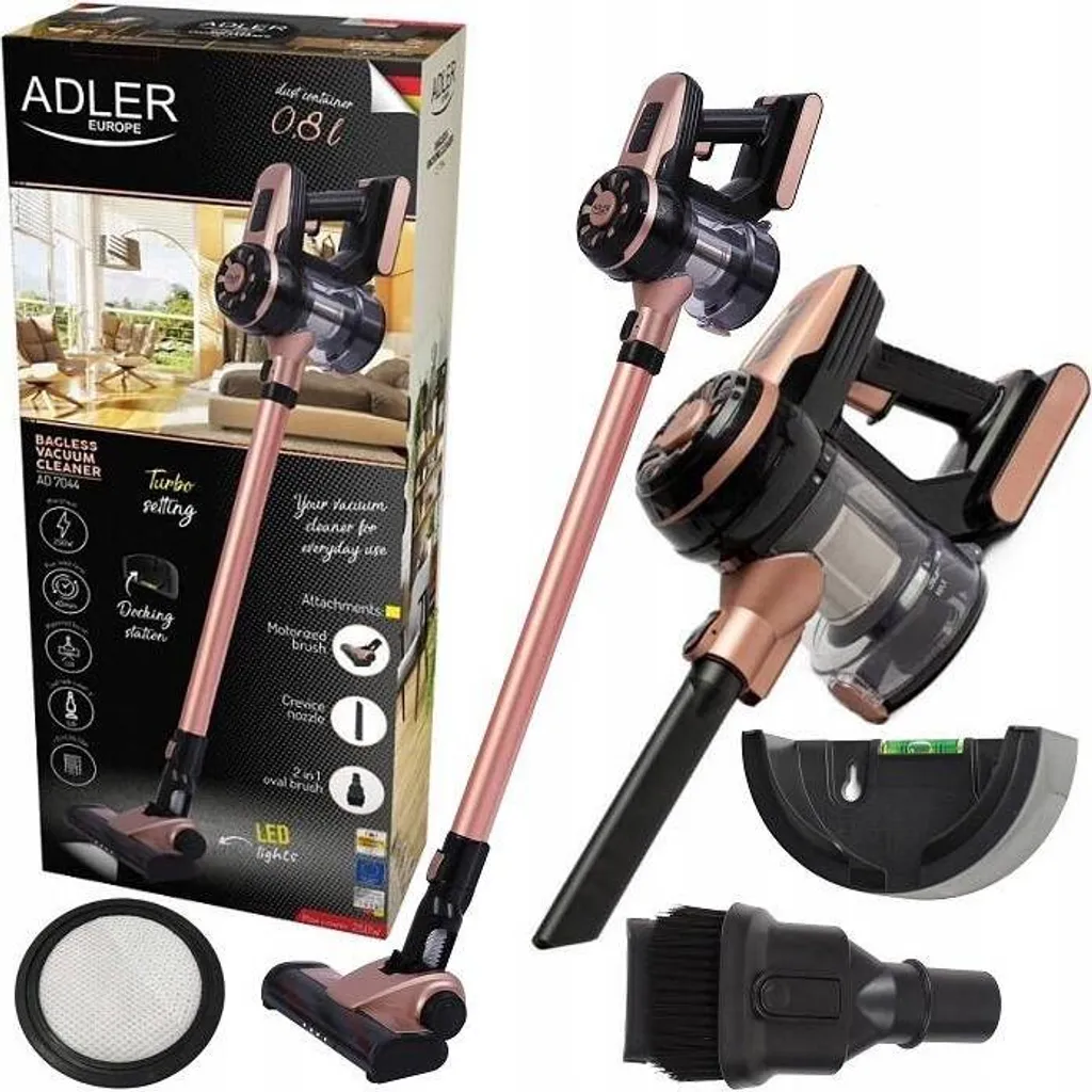 Adler Staubsauger AD 7044 Akkubetrieb, Handstick Und Handheld, 22,2 V, Betriebszeit (max. 10 Adler Staubsauger AD 7044 Akkubetrieb, Handstick Und Handheld, 22,2 V, Betriebszeit (max. – Bild 8