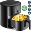 AINUOO 4L Heißluftfritteuse, 1600 W Airfryer Fritteuse Mit Touch Display, 6-in-1 Multifunktions Kompaktfriteuse Mit 6 Programmen, Transparentes Sichtfenster, Mit Rezeptheft, BPA-frei, Schwarz -Kaufland Verkäufe 1d78f0be6b8625c714c06fade09a1a8b