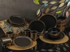 CreaTable 23592 Kombiservice Modern Industrial Für 4 Personen, Steinzeug, Schwarz/gold (1 Set, 16-teilig) -Kaufland Verkäufe 1e3b9ca979def613d9936119c83d140f