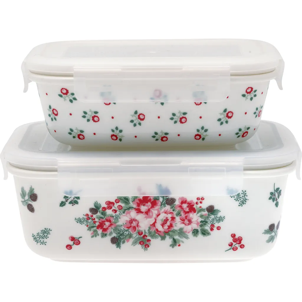 Greengate Dosen CHARLINE Weiß Mit Deckel 2er Set Vorratsdosen Aufbewahrungsdosen 3 Greengate Dosen CHARLINE Weiß Mit Deckel 2er Set Vorratsdosen Aufbewahrungsdosen