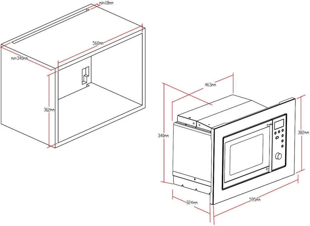 PKM Einbau Mikrowelle Microwellengerät MW800-20.8EB Edelstahl 800 W 20L 7 PKM Einbau Mikrowelle Microwellengerät MW800-20.8EB Edelstahl 800 W 20L – Bild 5