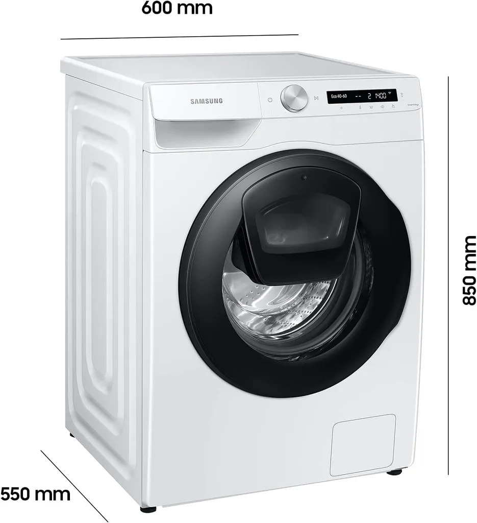 Samsung WW8ET554AAW/S2 Waschmaschine Frontlader 8kg Display WiFi Weiß 8 Samsung WW8ET554AAW/S2 Waschmaschine Frontlader 8kg Display WiFi Weiß – Bild 6