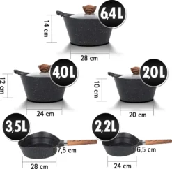 Fiora Topfset 19 Teilig Antihaftbeschichtung Aluguss Induktion Für Alle Herdarten Spülmaschinengeeignet Kochtöpfe Mit Pfannen -Kaufland Verkäufe 2018da28d7f64c539a4f6908292d02a5