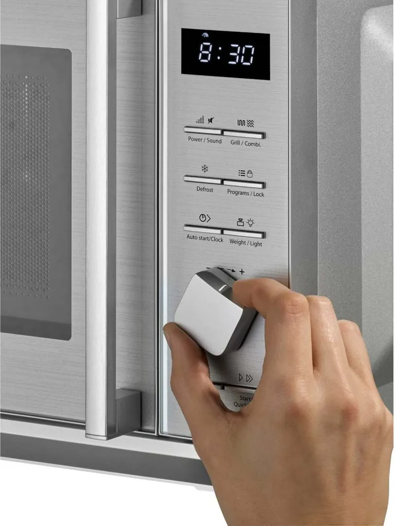 Caso MG 20 Cube Ceramic Design Mikrowelle Grill 800-1000W LED-Display Silber 5 Caso MG 20 Cube Ceramic Design Mikrowelle Grill 800-1000W LED-Display Silber – Bild 3