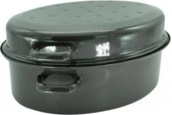 Krüger Gänse Bräter Induktion Braten Schmor Topf Deckel Schwarz Oval Emaille 7L -Kaufland Verkäufe 23b941087b27a1ce1bd93f059ba0db50