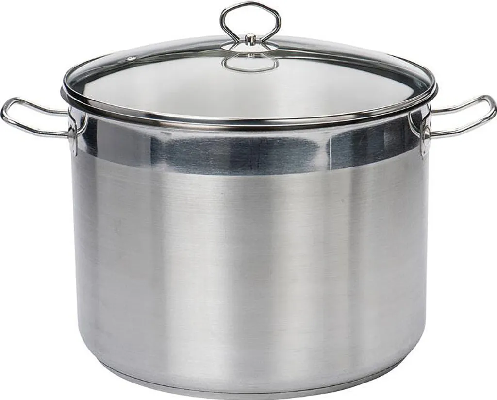 Krüger Maxi Topf Mit Glasdeckel Aus Edelstahl Fassung 20L 33cm 8 Krüger Maxi Topf Mit Glasdeckel Aus Edelstahl Fassung 20L 33cm – Bild 6