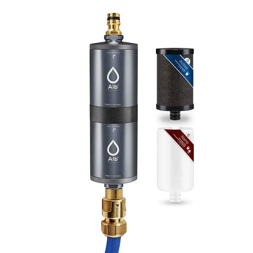 Alb Mobil Fusion Camping-Wasserfilter, Active-Nano, Aluminium Titan 3 Alb Mobil Fusion Camping-Wasserfilter, Active-Nano, Aluminium Titan