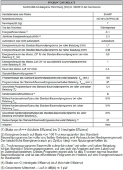 Sharp - KD-NHA7S7PW2-DE - Wärmepumpentrockner - 7 Kg 11 Sharp - KD-NHA7S7PW2-DE - Wärmepumpentrockner - 7 Kg -Kaufland Verkäufe 23cf5a695b961befe49ee08ce04c7bc2