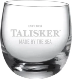 Talisker Rocking Glas Mit Logo Und Schriftzug, Single Malt Whiskey Whisky Alkohol Drink Glas, 250 Ml, 100502