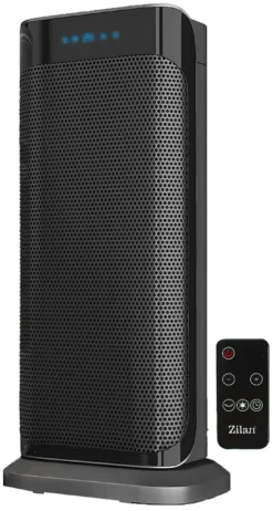 Zilan Keramik Heizlüfter | Heizstrahler | Oszillierend | 2 Leistungsstufen | 8h Timer | Fernbedienung | LED Display | Temperatureinstellung Von 10-35°C | 2000 Watt |