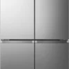 Hisense RQ758N4SAIE Cross Door-Kühl-Gefrier-Kombination - 609L Gesamtvolumen - LED-Display - LED-Innenbeleuchtung - Türalarm - MultiAirFlow - Twist Ice Maker - Total No Frost - Fast Freeze - SuperCool - NoFrostPlus