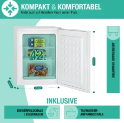 Bomann® Gefrierschrank, 42L Nutzinhalt, Mini Gefrierschrank Mit 2 Herausnehmbaren Gitterablagen, Gefrierschrank Mit Wechselbarem Türanschlag & Stufenloser Temperaturreglung - GB 7236 Weiß -Kaufland Verkäufe 248c7a1f97f90ccba9fab6887a846019