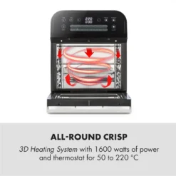 AeroVital Cube Heißluftfritteuse 1600W 12l Timer 16 Programme Schwarz 8 AeroVital Cube Heißluftfritteuse 1600W 12l Timer 16 Programme Schwarz -Kaufland Verkäufe 25ba83033ad15422dcb4f5e21ed2306a