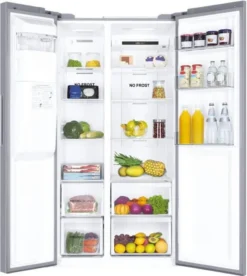 Haier SBS 90 Serie 3 HSOGPIF9183, Freistehend, Amerikanische Tür, Silber, LED, Berührung, An Tür -Kaufland Verkäufe 2611dbaa455c4d75330fe89e955f5843