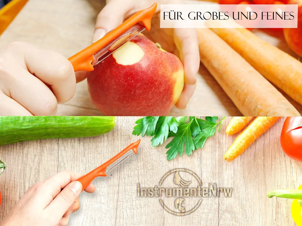Sparschäler 2er Set Schäler Obst Gemüse Mit Rostfreier Scharfer Pendelklinge Universalschäler Für Rechts Und Linkshänder Allzweckschäler Zum Schälen Von Obst Gemüse Spülmaschinen Geeignet Orange 6 Sparschäler 2er Set Schäler Obst Gemüse Mit Rostfreier Scharfer Pendelklinge Universalschäler Für Rechts Und Linkshänder Allzweckschäler Zum Schälen Von Obst Gemüse Spülmaschinen Geeignet Orange – Bild 4
