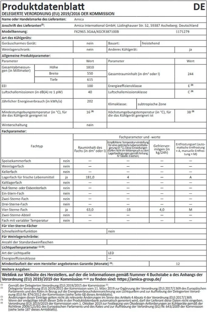 Amica KGCR 387 100 B, Kühl-/Gefrierkombination Im Retro Design, 181 Cm Höhe, Coffee Cream, 7 Amica KGCR 387 100 B, Kühl-/Gefrierkombination Im Retro Design, 181 Cm Höhe, Coffee Cream, – Bild 5