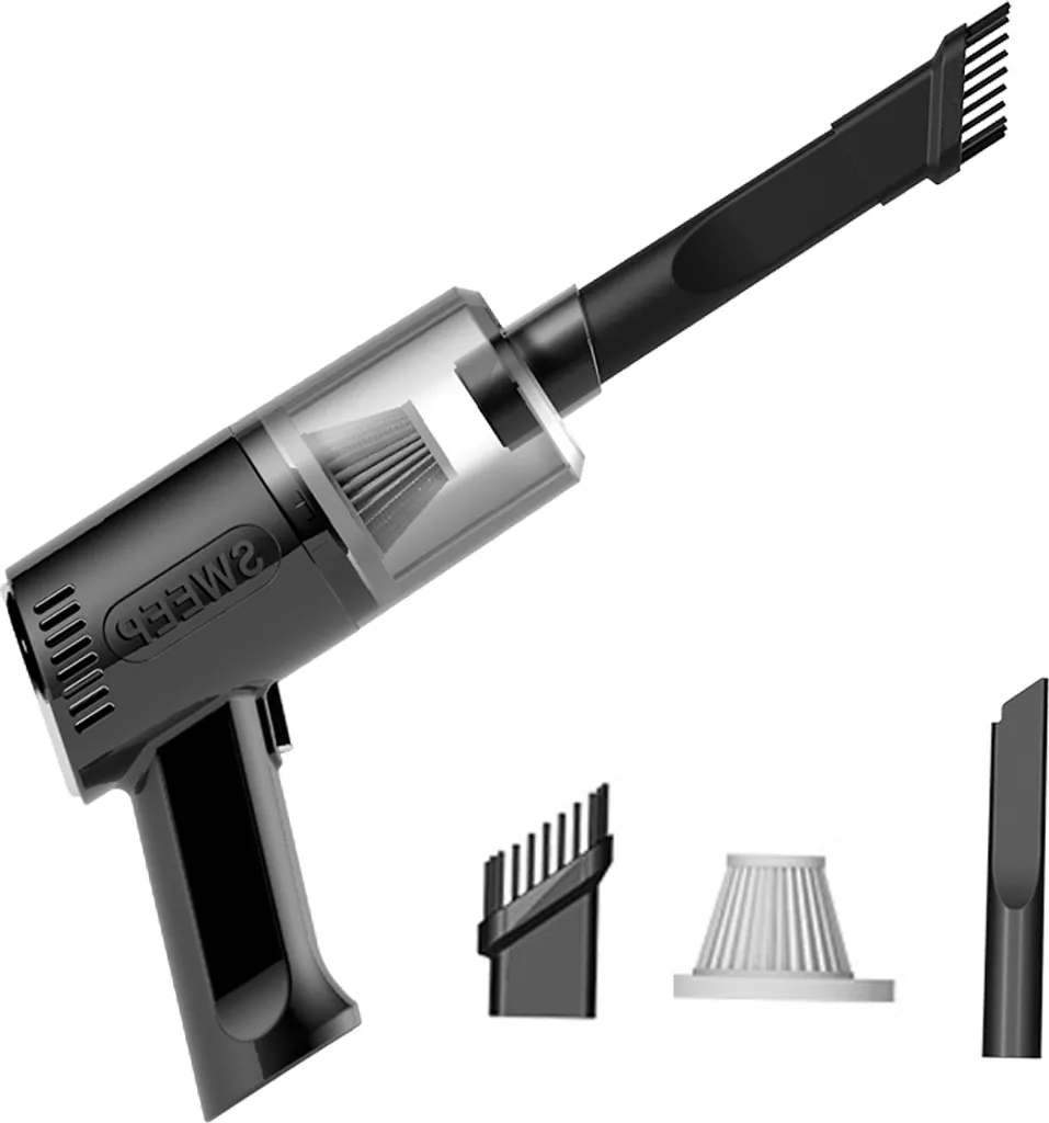 Duster, Handheld Cordless Air Duster, Air Blower Rechargeable, Electric Compressed Air Gun Battery Operation, For Cleaning Computer Keyboard Camera Lego Toys.,Black 4 Duster, Handheld Cordless Air Duster, Air Blower Rechargeable, Electric Compressed Air Gun Battery Operation, For Cleaning Computer Keyboard Camera Lego Toys.,Black – Bild 2