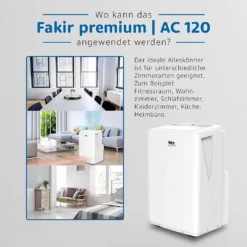 Fakir AC120 Klimagerät, Max. Raumgröße: 100 M³, 12.000 BTU/h 17 Fakir AC120 Klimagerät, Max. Raumgröße: 100 M³, 12.000 BTU/h -Kaufland Verkäufe 2771fb7ccd21bf37d028e3fd1679eda1