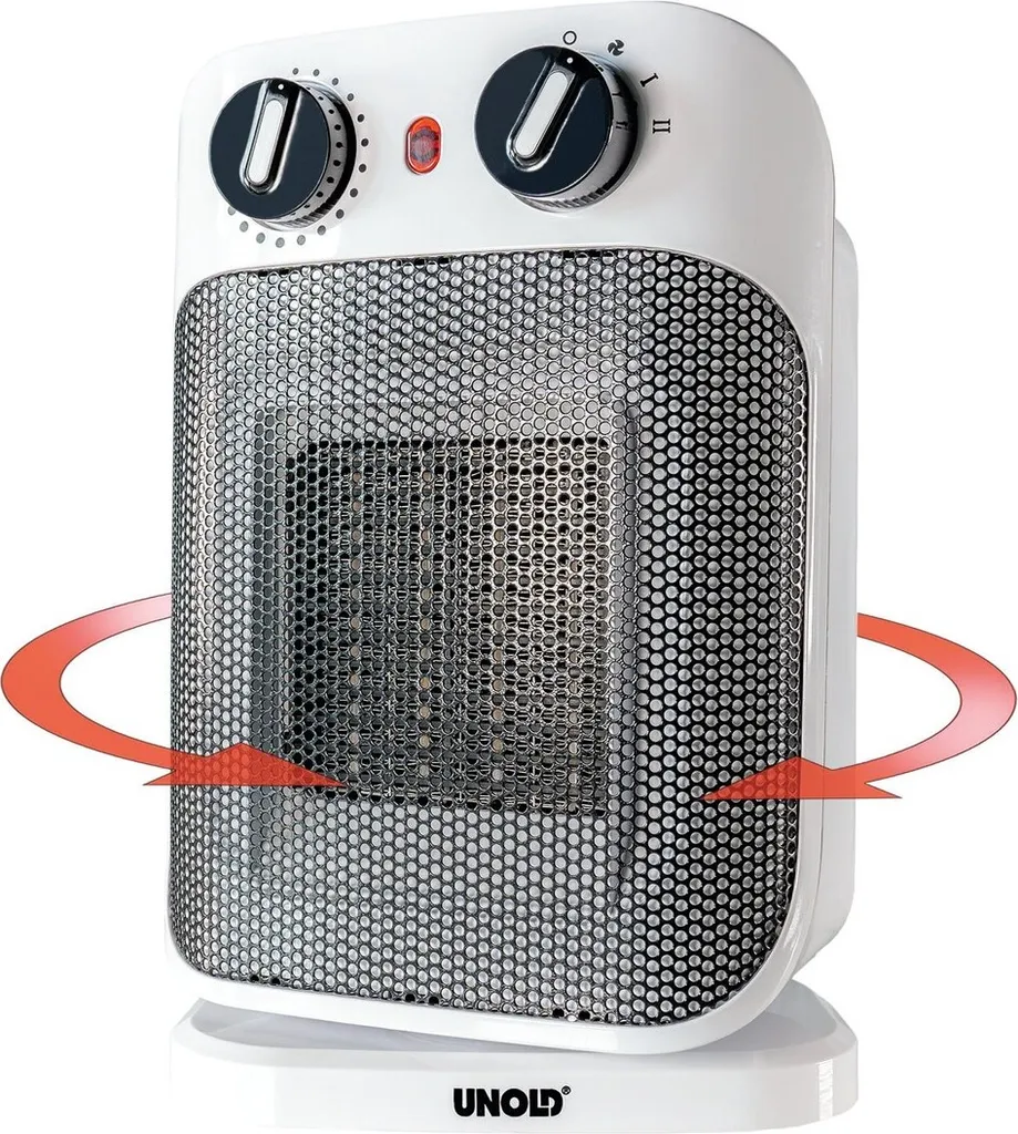 Unold Keramik-Heizlüfter IP21 Überhitzungsschutz 1.800 Watt 2 Stufen Oszillation 9 Unold Keramik-Heizlüfter IP21 Überhitzungsschutz 1.800 Watt 2 Stufen Oszillation – Bild 7