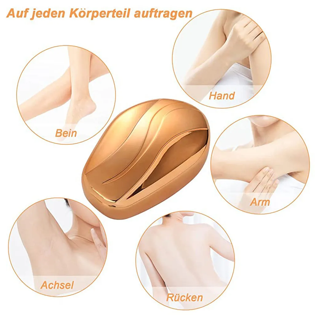 Ruby Nano Haarentferner, Haarentfernung Ohne Rasur, Haarentfernung Kristall, Für Bein, Arm (Gold) 5 Ruby Nano Haarentferner, Haarentfernung Ohne Rasur, Haarentfernung Kristall, Für Bein, Arm (Gold) – Bild 3