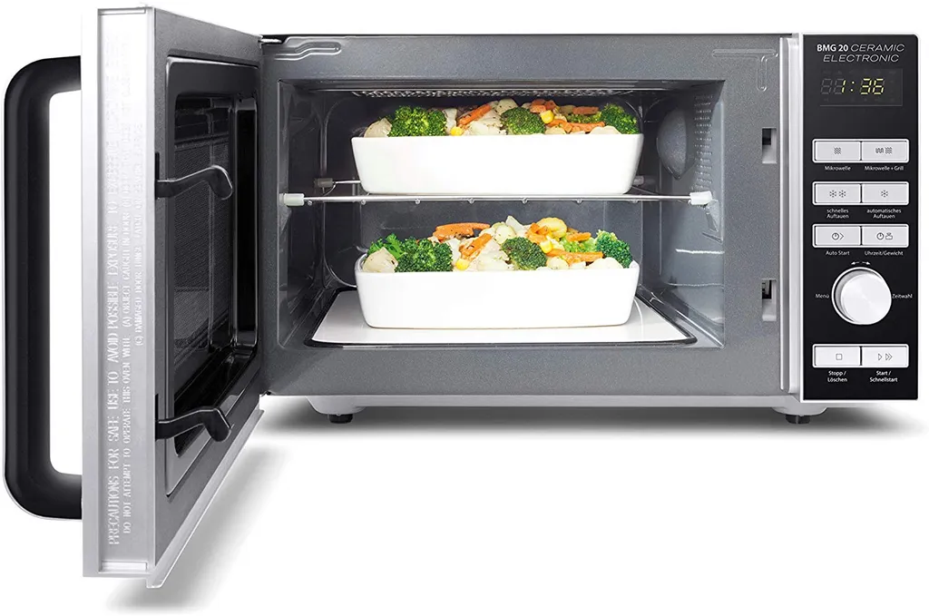 Caso Design BMG 20 Ceramic Mikrowelle 800W Grill 1000W Deutsche Beschriftung 4 Caso Design BMG 20 Ceramic Mikrowelle 800W Grill 1000W Deutsche Beschriftung – Bild 2