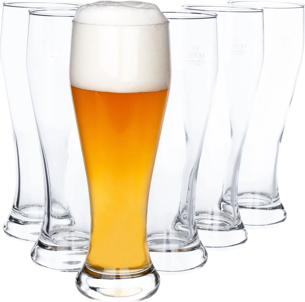 6er Set Bavaria Weizenbiergläser 0,5 Liter Geeicht Weißbiergläser Biergläser Weizengläser Glas 4 6er Set Bavaria Weizenbiergläser 0,5 Liter Geeicht Weißbiergläser Biergläser Weizengläser Glas – Bild 2