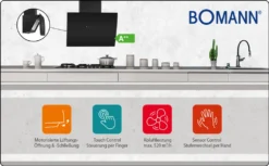Bomann Kopffreie Vertikal-Haube DU 7605 G Schwarz Mit Touch Und Sensor Control 13 Bomann Kopffreie Vertikal-Haube DU 7605 G Schwarz Mit Touch Und Sensor Control -Kaufland Verkäufe 29502fa3ba38aa27aee8633f1eb2d450