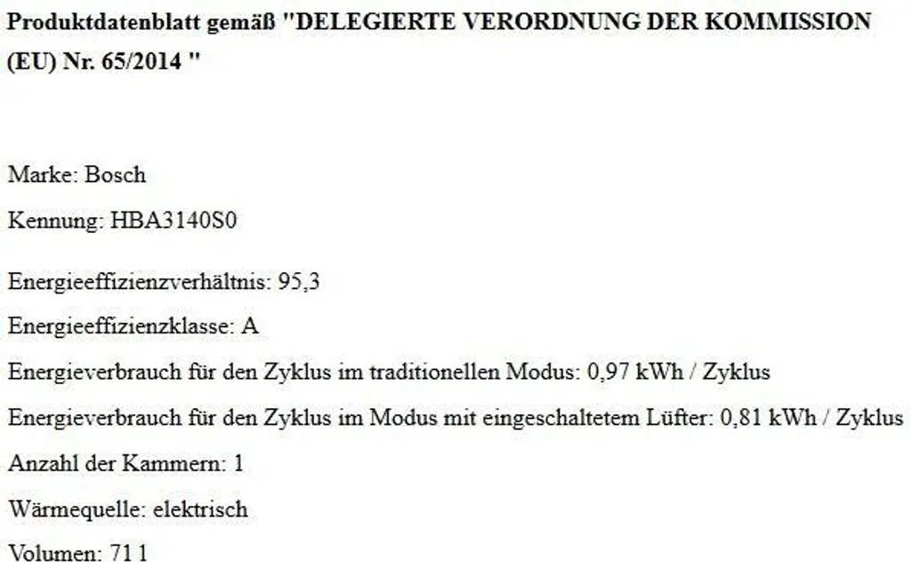 Bosch Einbaubackofen HBA3140S0 Backofen - Autark, Teleskopauszug, 3D-Heißluft 10 Bosch Einbaubackofen HBA3140S0 Backofen - Autark, Teleskopauszug, 3D-Heißluft – Bild 8
