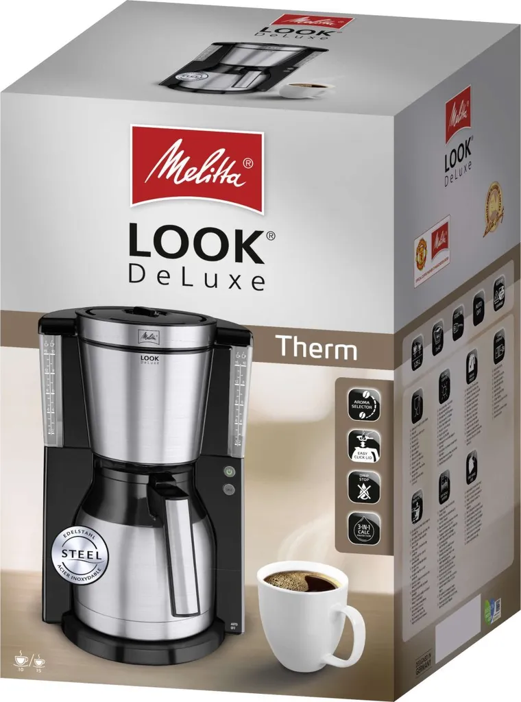 Melitta Kaffeemaschine Look Therm Deluxe Mit Edelstahlkanne 8 Melitta Kaffeemaschine Look Therm Deluxe Mit Edelstahlkanne – Bild 6